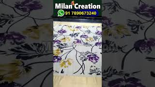 Block printing Screen printinghand painting Saree factory  MILAN CREATION917890673240 [upl. by Fonseca]