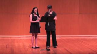 Klose Clarinet Duet Andantino  LSU Chamber Winds [upl. by Llerdnad]