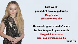 Coincidence  Sabrina Carpenter  Lirik Terjemahan Indonesia [upl. by Lamek]