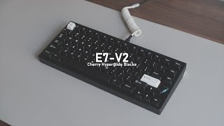 One of the very best 75 keyboards E7V2 with Hyperglide Blacks Typing Sounds ASMR [upl. by Errised]