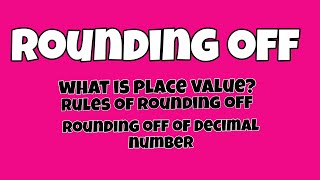 Rounding offrules of rounding offround off decimal numbers maths mathstricks mathshorts [upl. by Anwahsat]