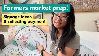 Farmers Market Prep Signage Ideas amp Collecting Payment [upl. by Ahsha]