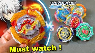 must WATCH  anime like beyblades fight in real life  burst spriggan vs all burst beyblades [upl. by Leler201]