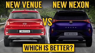 Nexon facelift 2023 VS Venue 2023  Nexon facelift vs Venue facelift  detailed comparison [upl. by Petulah]