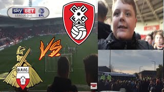 Doncaster Rovers vs Rotherham United Matchday Vlog HOOLIGAN FIGHT [upl. by Aliahkim]