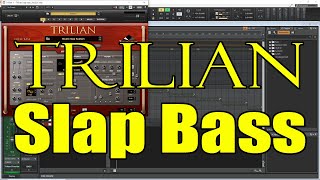 트릴리안 베이스  trilian slap bass programing review using Cakewalk by bandlab [upl. by Alyal600]