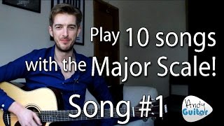 Play 10 SONGS with The Major Scale 1 Ode To Joy [upl. by Ahsemik]