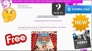 How To Downloads Movies in Worldfree4U Website [upl. by Aronas]