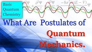 What are the Postulates of Quantum Mechanics  Basic Quantum Chemistry [upl. by Joyce]