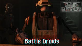 All BATTLE DROIDS moments in STAR WARS the BAD BATCH [upl. by Saul55]