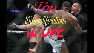 Top Disqualifications in UFC 2017 [upl. by Lonnie440]