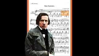 Chopin  Nocturne Op 55 No 1  Animated Sheet Music [upl. by Telfore]