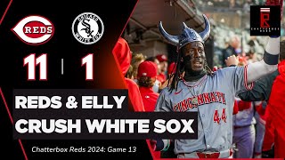 Cincinnati Reds CRUSH Chicago White Sox as Elly De La Cruz Stays Hot  Chatterbox Reds  Game 13 [upl. by Saum467]