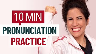 10 MIN English Pronunciation Practice [upl. by Elamor]