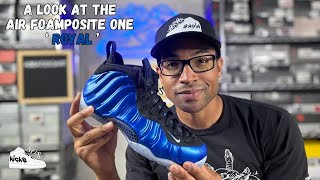 A look at the Air Foamposite one Royal 2024 [upl. by Latoye]