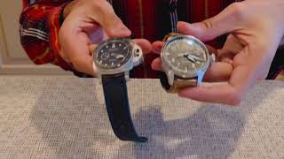 OWR on wrist review of the Panerai Submersible 42mm reference 683 Perfect fit on a small wrist [upl. by Yun]