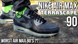 NIKE AIR MAX 90 TERRASCAPE REVIEW  On feet comfort weight breathability and price review [upl. by Kong]