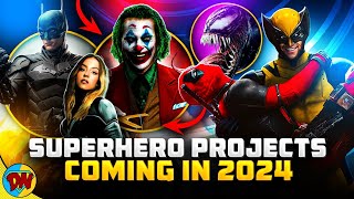 25 SUPERHERO MoviesSeries Coming in 2024  DesiNerd [upl. by Nyliac330]