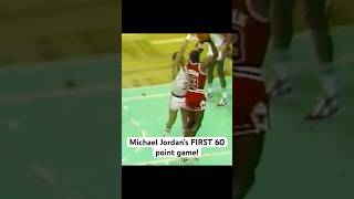 Michael Jordan’s FIRST 60 Point game 🔥🔥 nba basketball shorts [upl. by Gitlow450]