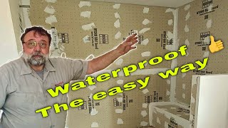 Shower waterproofing step by step [upl. by Enelrihs310]