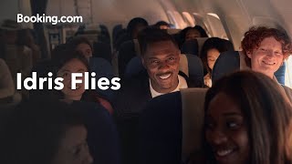 Bookingcom  Idris Elba on a Flight Chatting about Flights [upl. by Peugia]