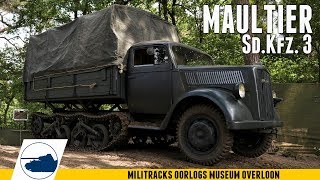 SdKfz 3 Maultier Militracks 2018  oorlogsmuseum overloon [upl. by Ahsieym]