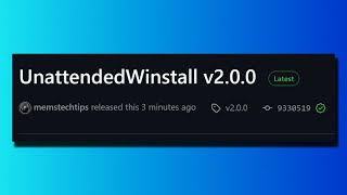 Introducing UnattendedWinstall v20 [upl. by Nomyt348]