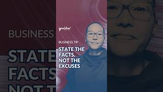 Business Tip State Facts Not Excuses businessadvice businesstipoftheday businesstips [upl. by Flavian619]