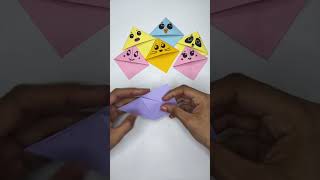 How to make an Origami Corner Bookmark Tutorial Easy StepbyStep Guide for Kids n Everyone shorts [upl. by Stannwood]