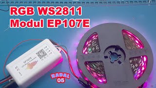 RGB WS2811 dan modul controller SP107E  Cara setting RGB WS2811 [upl. by Tisha]