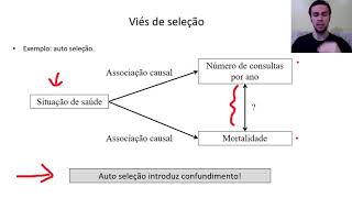 Epidemiologia aula 8 parte 44  Viés de seleção de informação e causalidade reversa [upl. by Jansson]