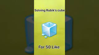 Solving Rubiks Cube For 50 Like shorts viral [upl. by Icak]