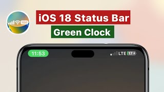 How to Get iOS Status Bar on Android  Green Clock [upl. by Rialc]