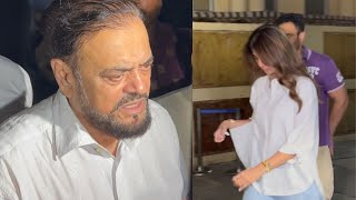 Baba Siddiqui Shilpa Shetty Raj Kundra Abu Azmi Reached at Lilavati Hospital [upl. by Annahavas]