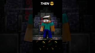 Minecraft Dance now vs then 🥶🔥 Girl vs Herobrine then minecraft herobrine edit shorts [upl. by Elleinahc684]