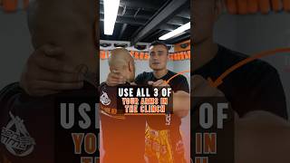 Use ALL 3 of your arms in THE CLINCH‼️ muaythai mma martialarts fightsports [upl. by Choong]