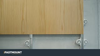 How to Attach Plywood Panels to a Concrete Wall Using Aluminium U Channel and Stratlock Clips [upl. by Arised]