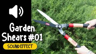 Garden Shears 01 Sound Effect  園藝剪刀 01 修剪 工具 音效 High Quality [upl. by Tenrag]