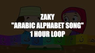 Zaky  Arabic Alphabet Song  1 HOUR LOOP [upl. by Danby309]