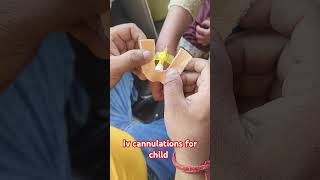 Iv cannulation for child iv injection shrorts trending nursing doctor drxsachin12 [upl. by Hock]