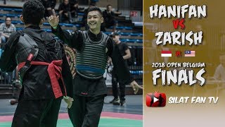 HANIFAN V ZARISH  PENCAK SILAT OPEN BELGIUM FINALS 2018 [upl. by Guntar]