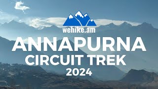 Annapurna Circuit Trek with We Hike Armenia  Thorong La Pass [upl. by Nnalatsyrc]