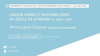 Langue arabe et nationalismes au siècle de la Nahda v 1830v 1930 [upl. by Schulman]