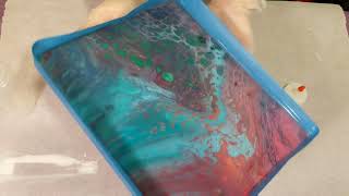 Testing TriArt Liquid Glass Diluted with Water to Seal an Acrylic Pour Painting [upl. by Brunhilda]