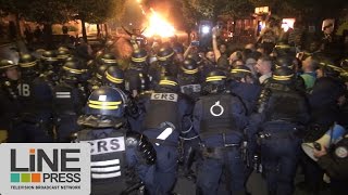 Surveillants pénitentiaires bloquent la prison de Fresnes  Fresnes 94  France 29 septembre 2016 [upl. by Nnawtna711]