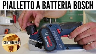 Pialletto a batteria Bosch GHO 12V20 test e impressioni [upl. by Mutat]