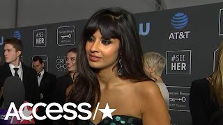 The Good Places Jameela Jamil Was Furious Kristen Bell Didnt Win At The Globes  Access [upl. by Orag418]