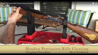 50 cal Traditions Hawken Percussion Rifle Cleaning Procedure [upl. by Eniortna]