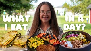 🌱What I Eat in a Day  Quick WFPB meals plus a garden update [upl. by Golden]