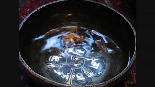 Tibetan Singing Bowl with Water [upl. by Yrellav]